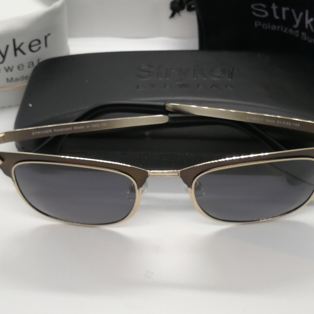 New Stryker Polarized Sunglass ST06217 Gold Brown - Picture 8 of 10